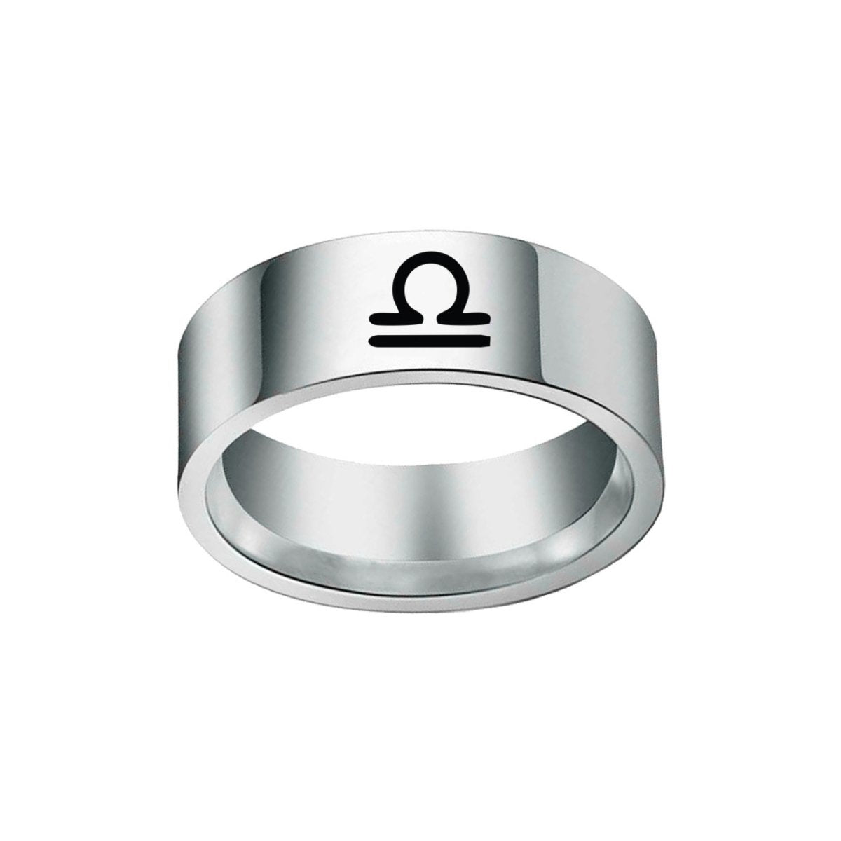 Bague Signe Astro Balance en Acier
