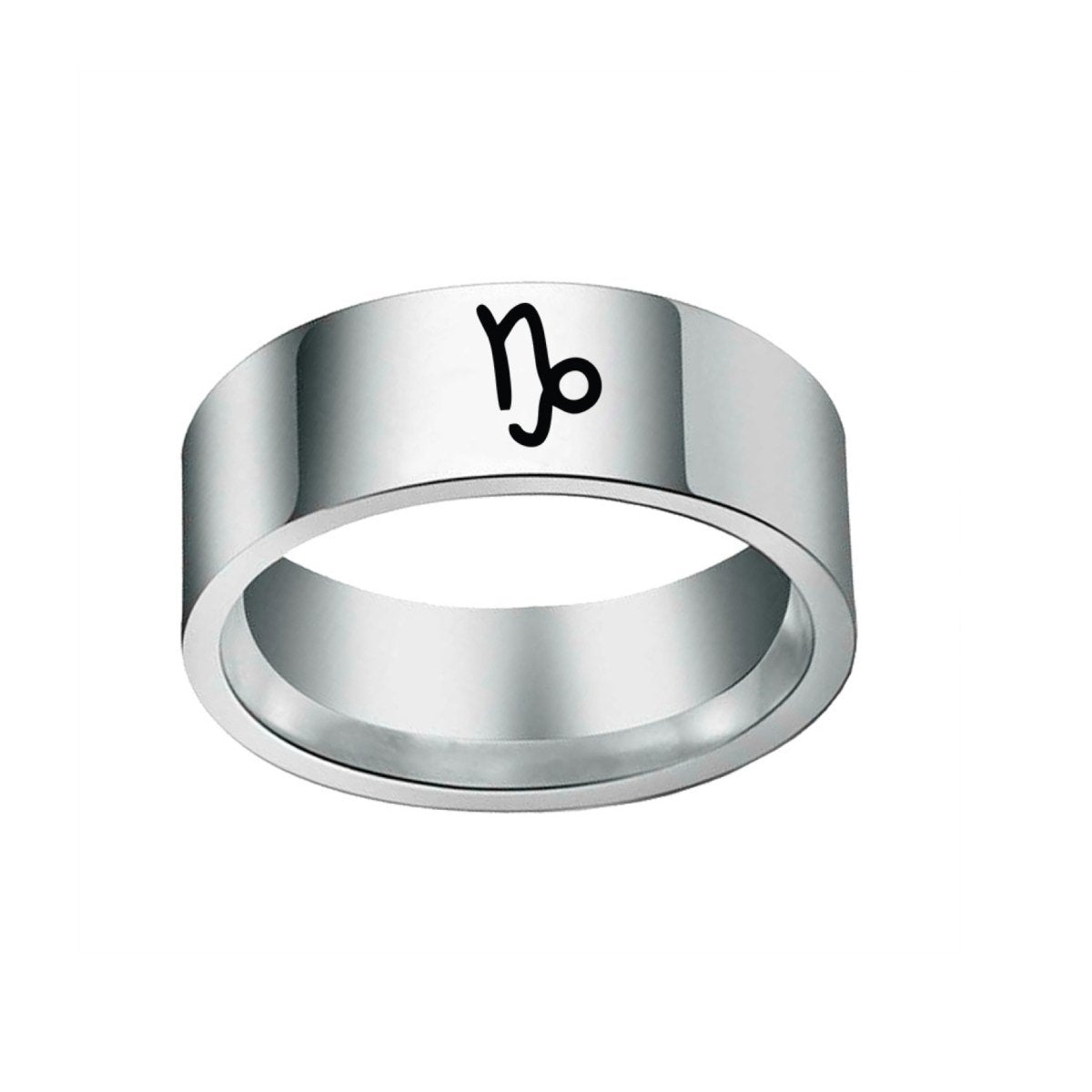 Bague Signe Astro Capricorne en Acier