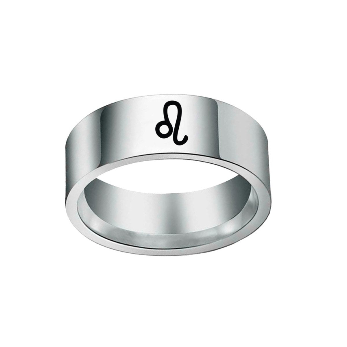 Bague Signe Astro Lion en Acier