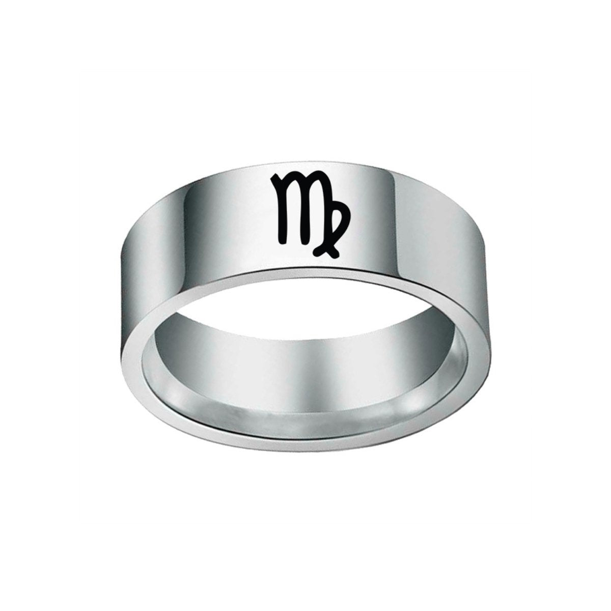 Bague Signe Astro Vierge en Acier