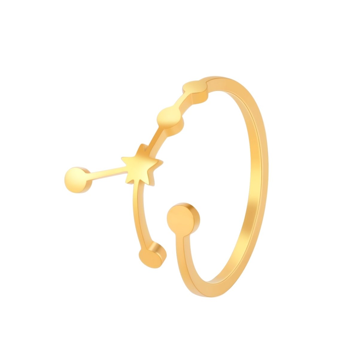 Bague Signe Astrologique Cancer en Acier