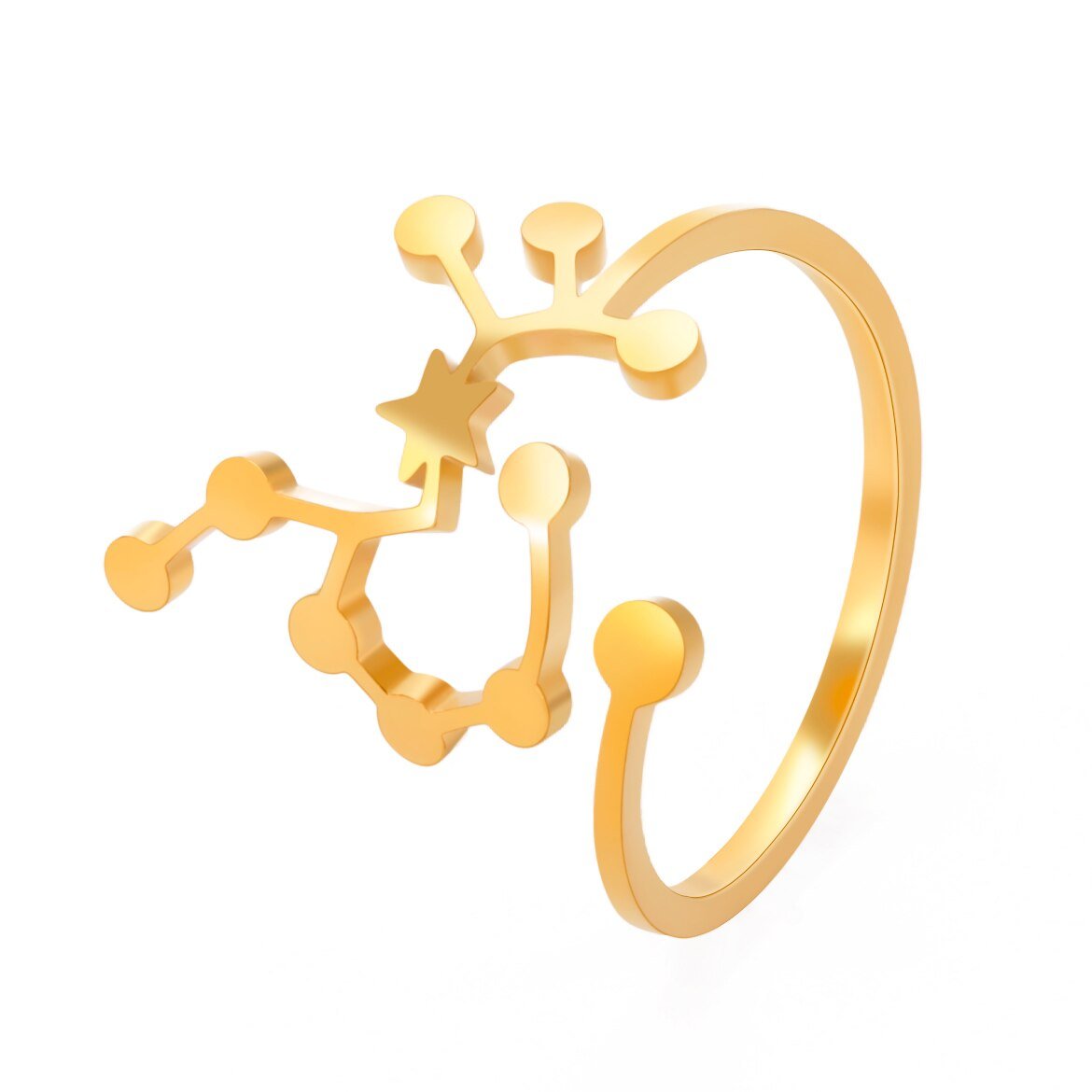 Bague Signe Astrologique Sagittaire en Acier