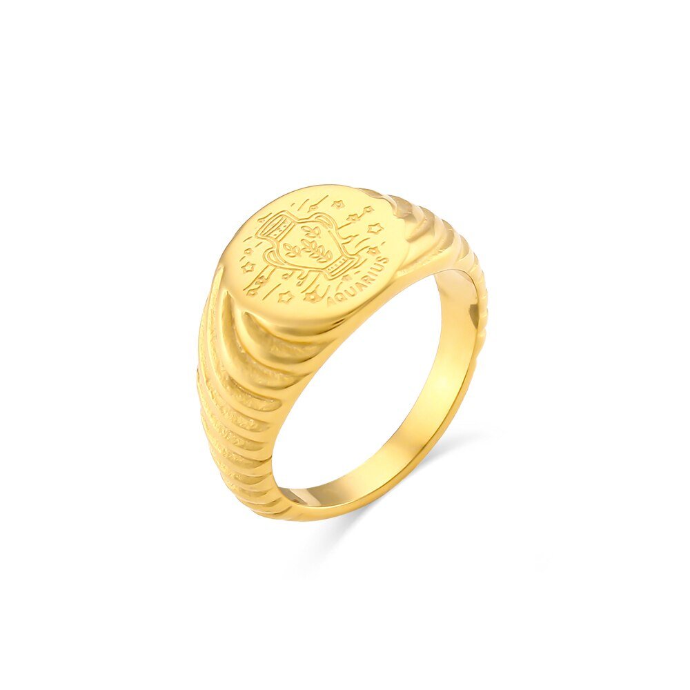 Bague Signe du zodiaque Verseau
