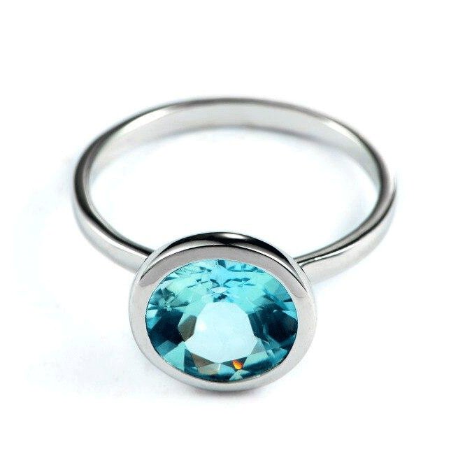 Bague Topaze "Dorine" en Argent Sterling