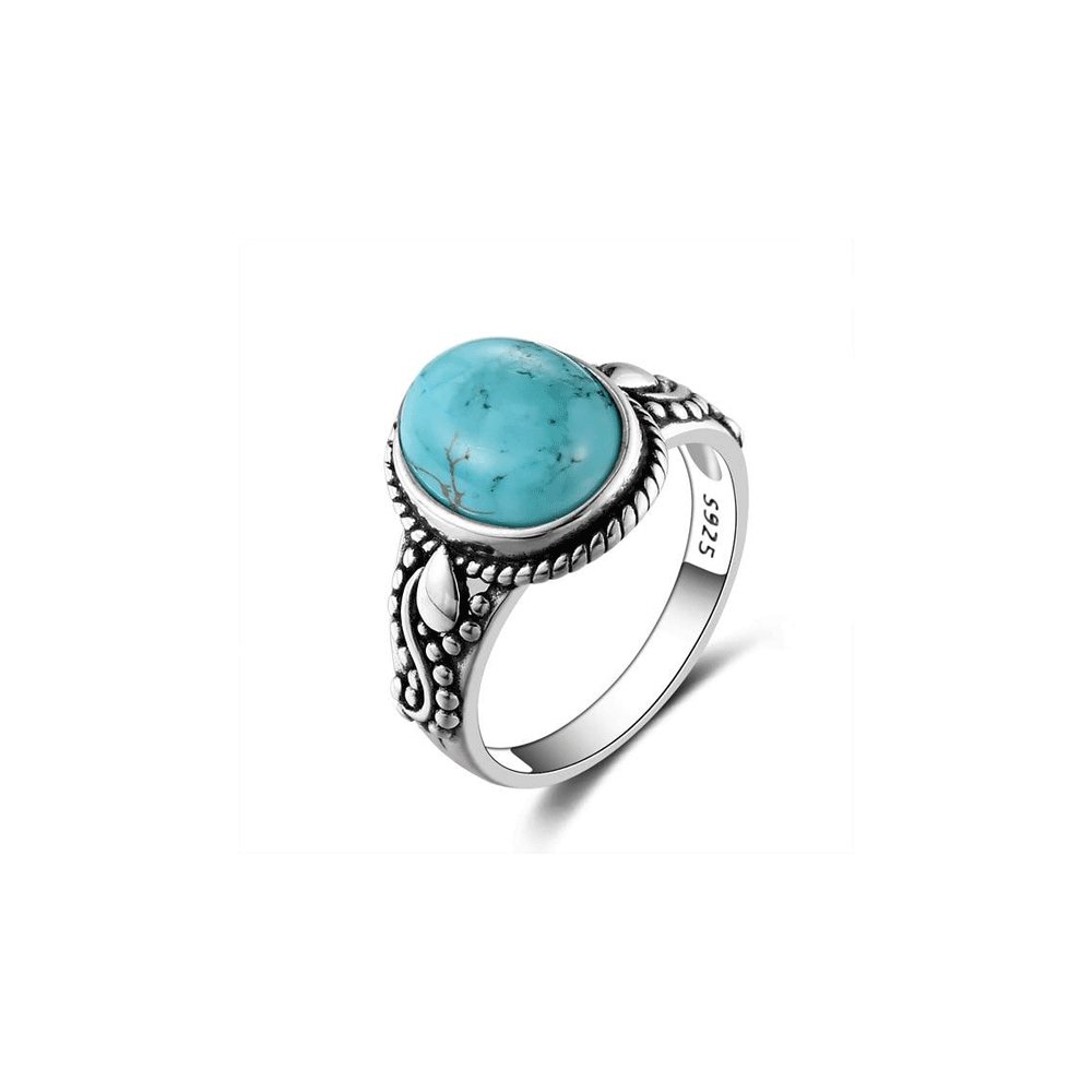 Bague Turquoise "Eudoxia" en Argent 925
