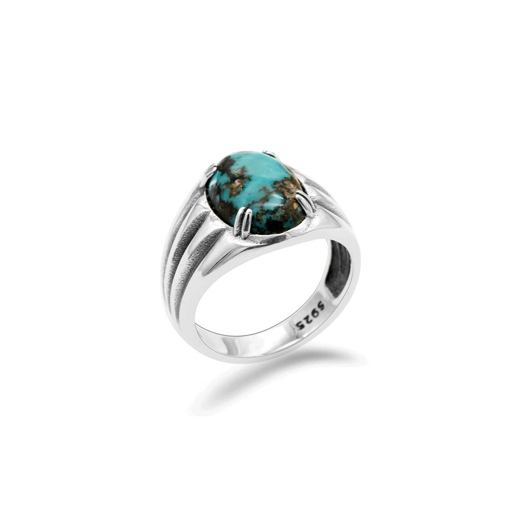 Bague Turquoise "Ilyndra" en Argent Sterling