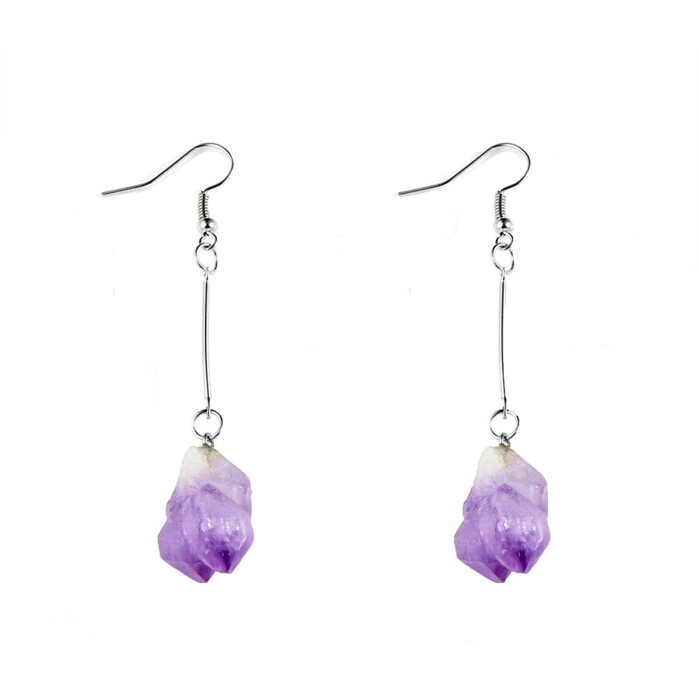 Boucles D'oreilles Améthyste "Isa"