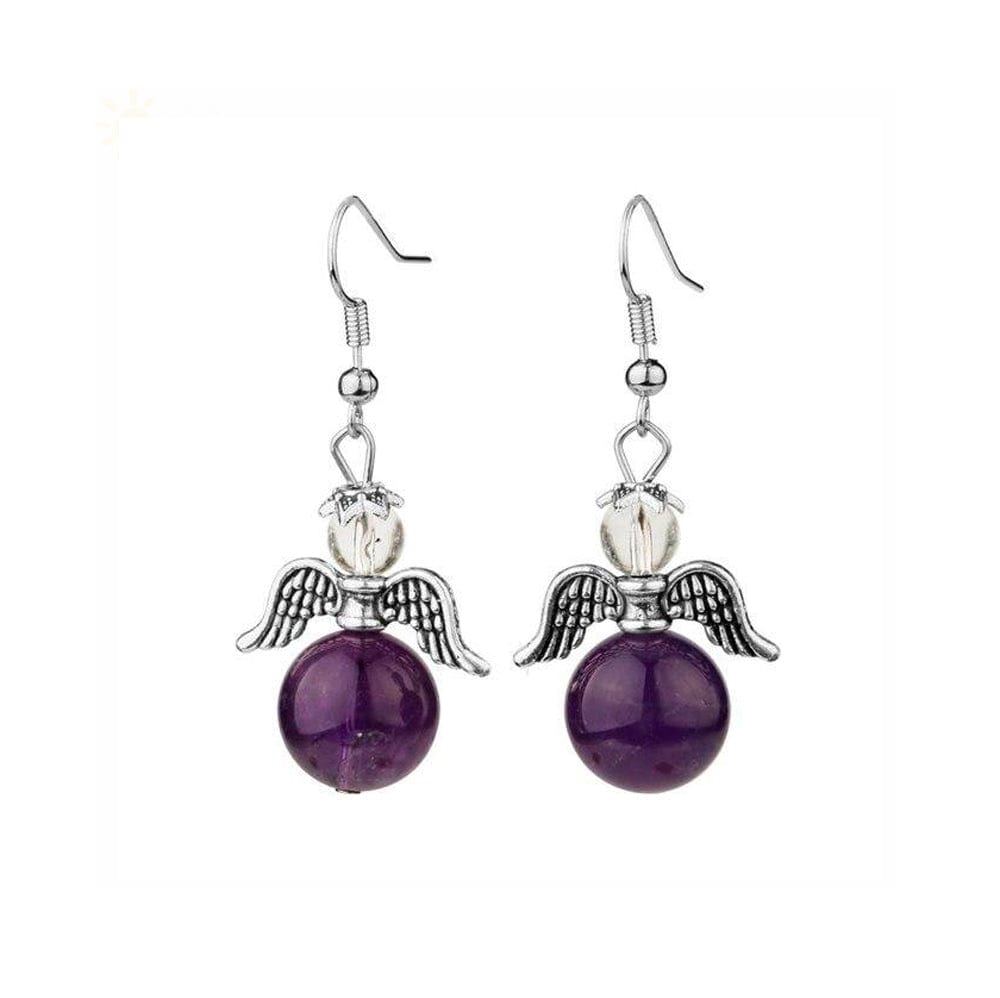 Boucles D'oreilles Améthyste "Lucile