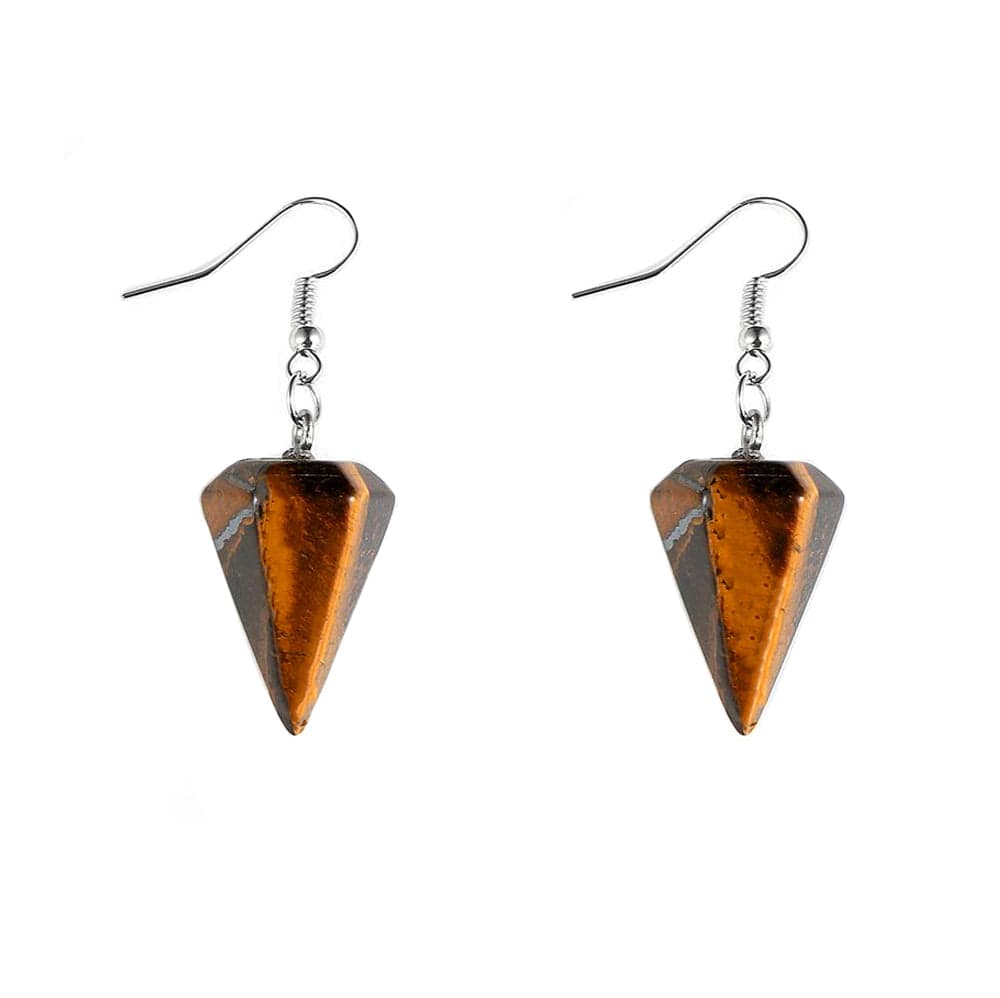 Boucles D'oreilles Oeil De Tigre "Cécilia"