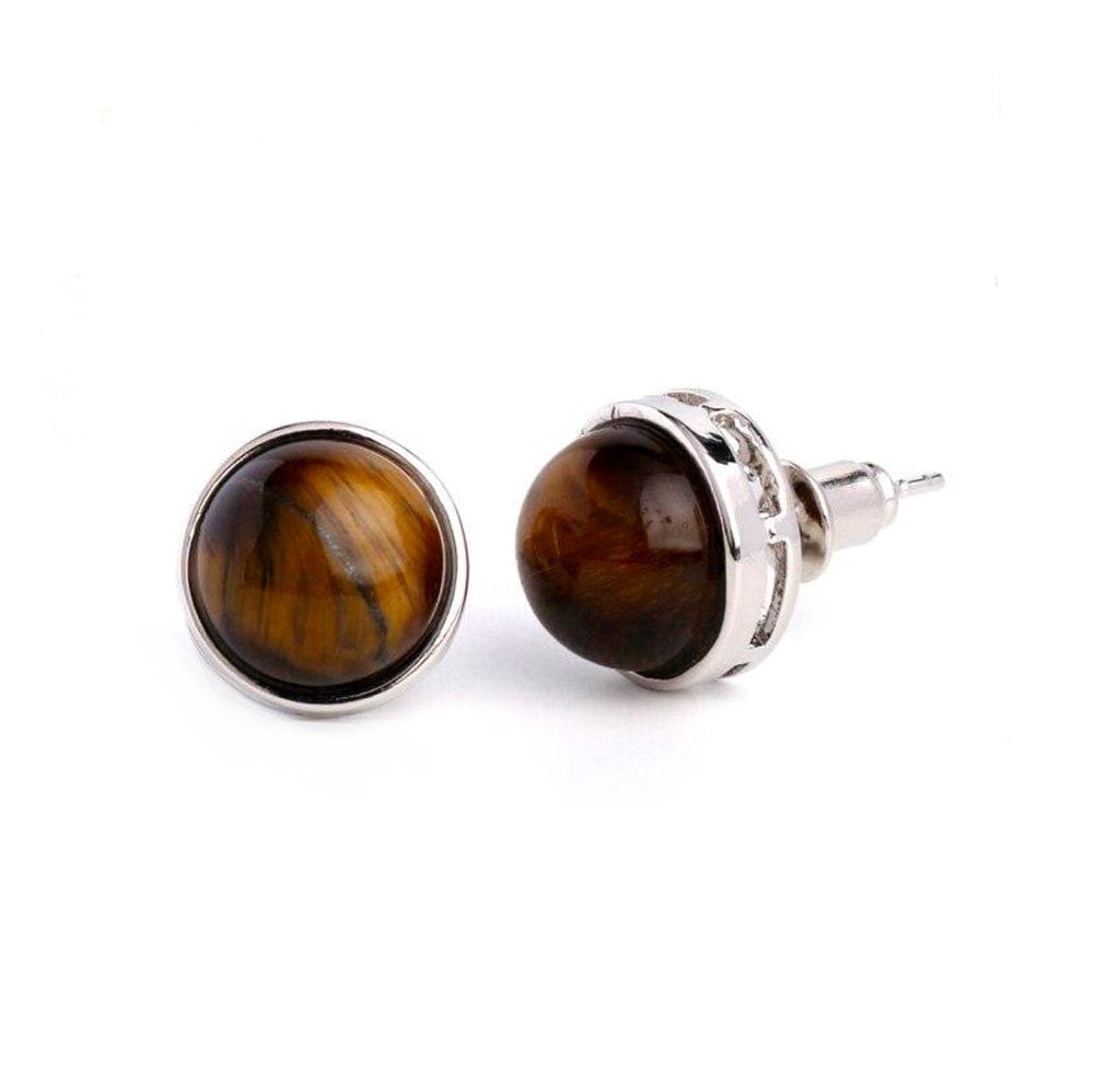 Boucles D'oreilles Oeil De Tigre "Eva"