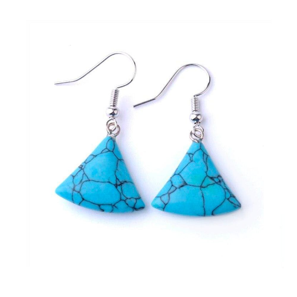 Boucles D'oreilles Pierre Turquoise "Lina"