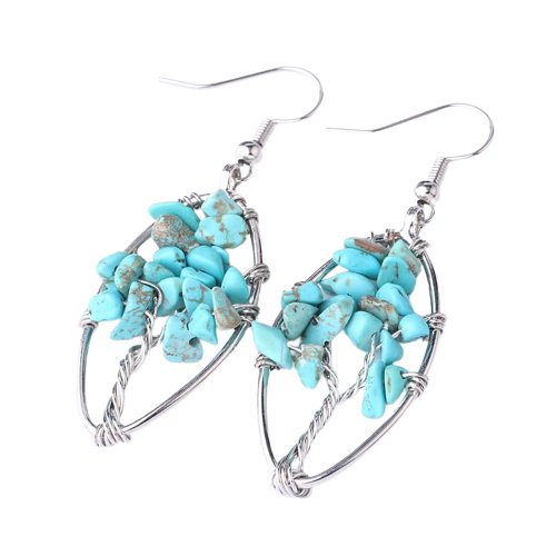 Boucles D'oreilles Turquoise "Léona"