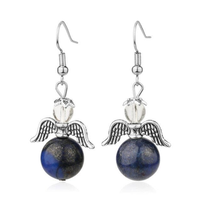 Boucles Lapis Lazuli "Gisèle"