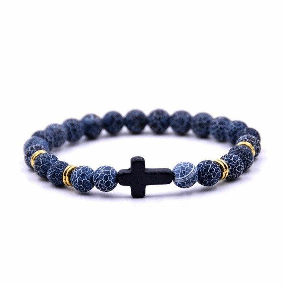 Bracelet Agate Bleue "Valeriana"