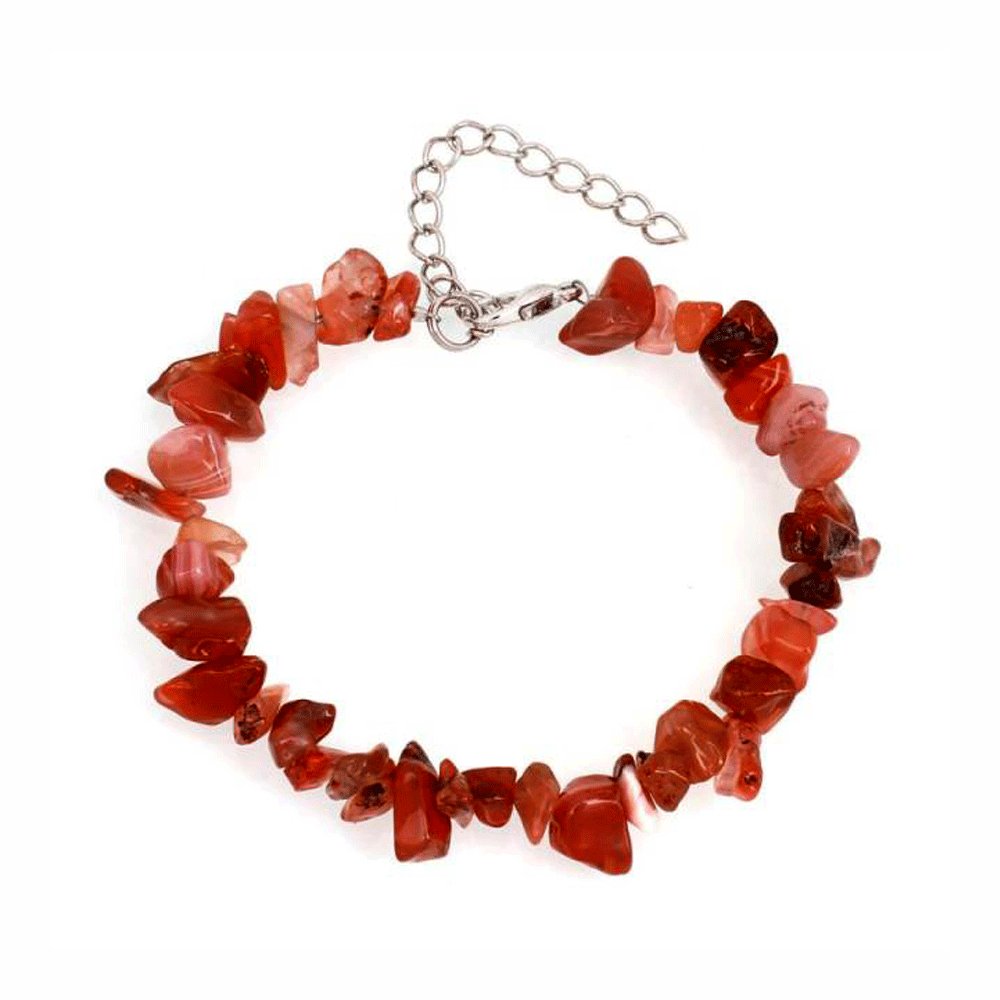 Bracelet Agate Rouge "Lysandra"