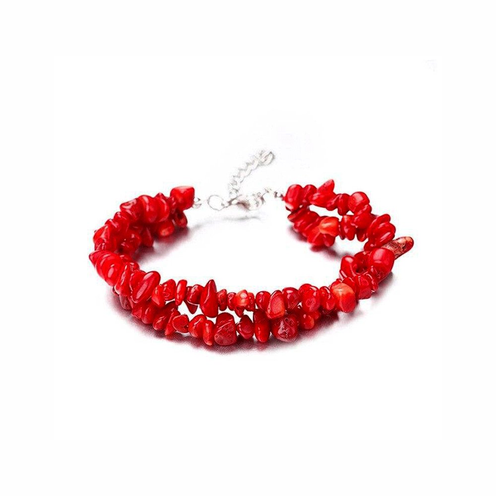 Bracelet Agate Rouge "Nérida"