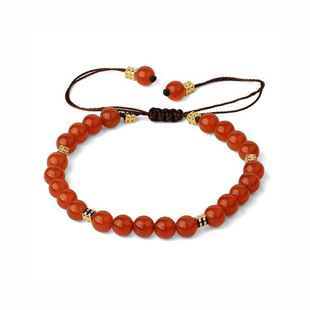 Bracelet Agate Rouge "Zéphyrella"