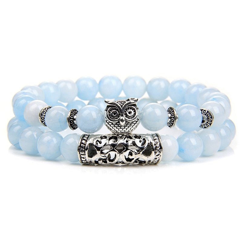 Bracelet Aigue Marine 8mm "Ivana"