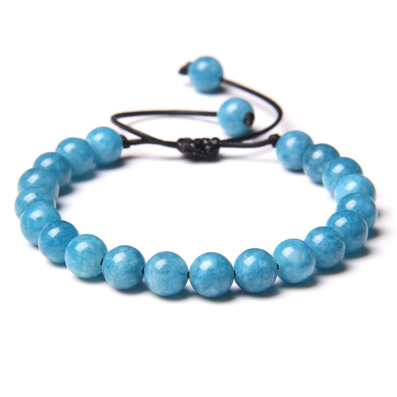 Bracelet Aigue Marine 8mm "Katarina"