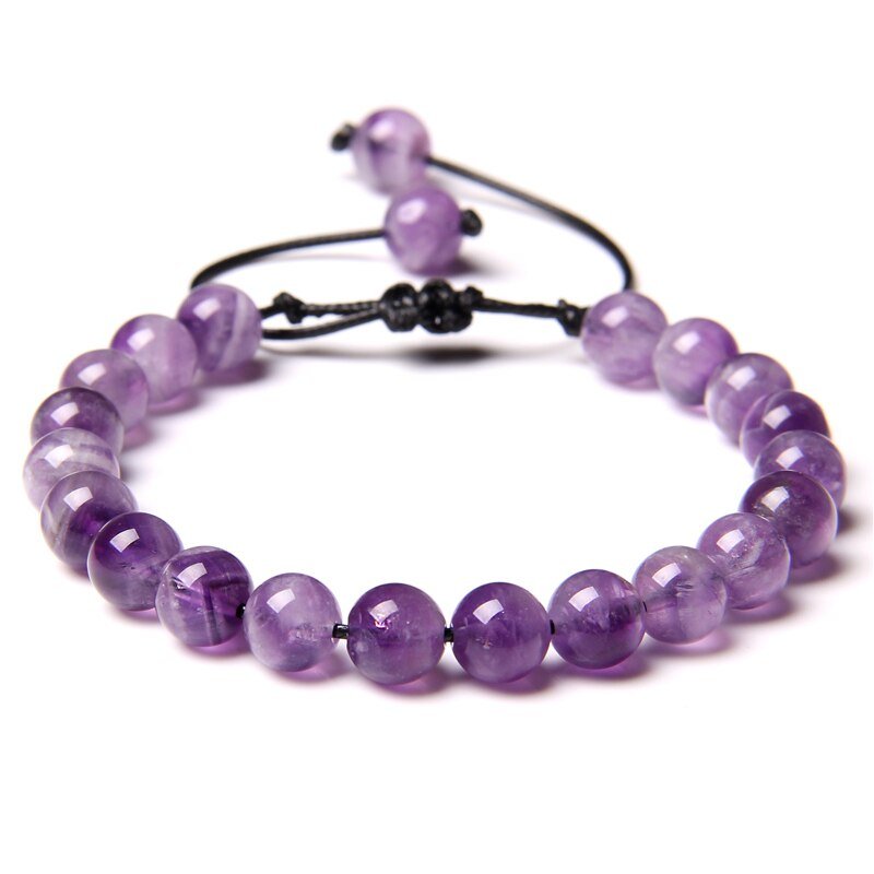 Bracelet Améthyste 8mm "Adriana"