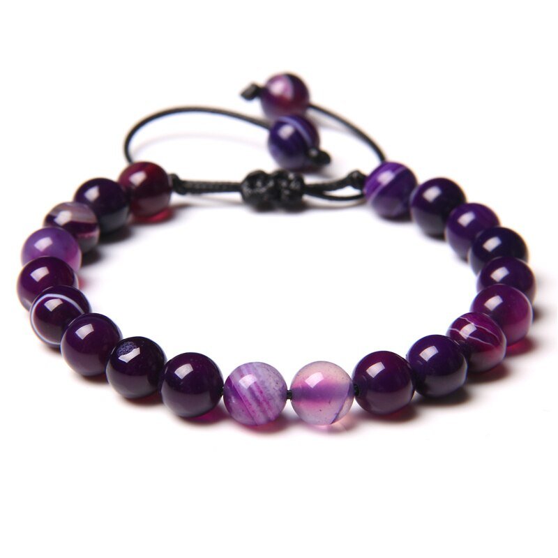 Bracelet Améthyste 8mm "Aline"