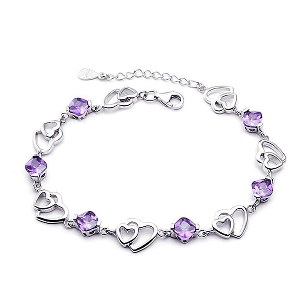 Bracelet Améthyste "Mia" en Argent 925