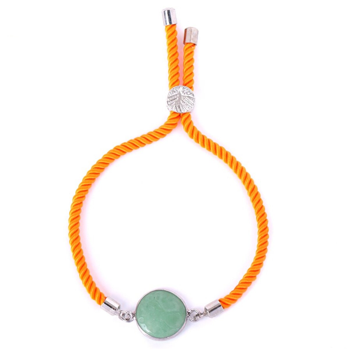Bracelet Aventurine Verte "Erine" en Nylon