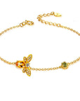Bracelet Citrine "Cyrille" en Argent Sterling