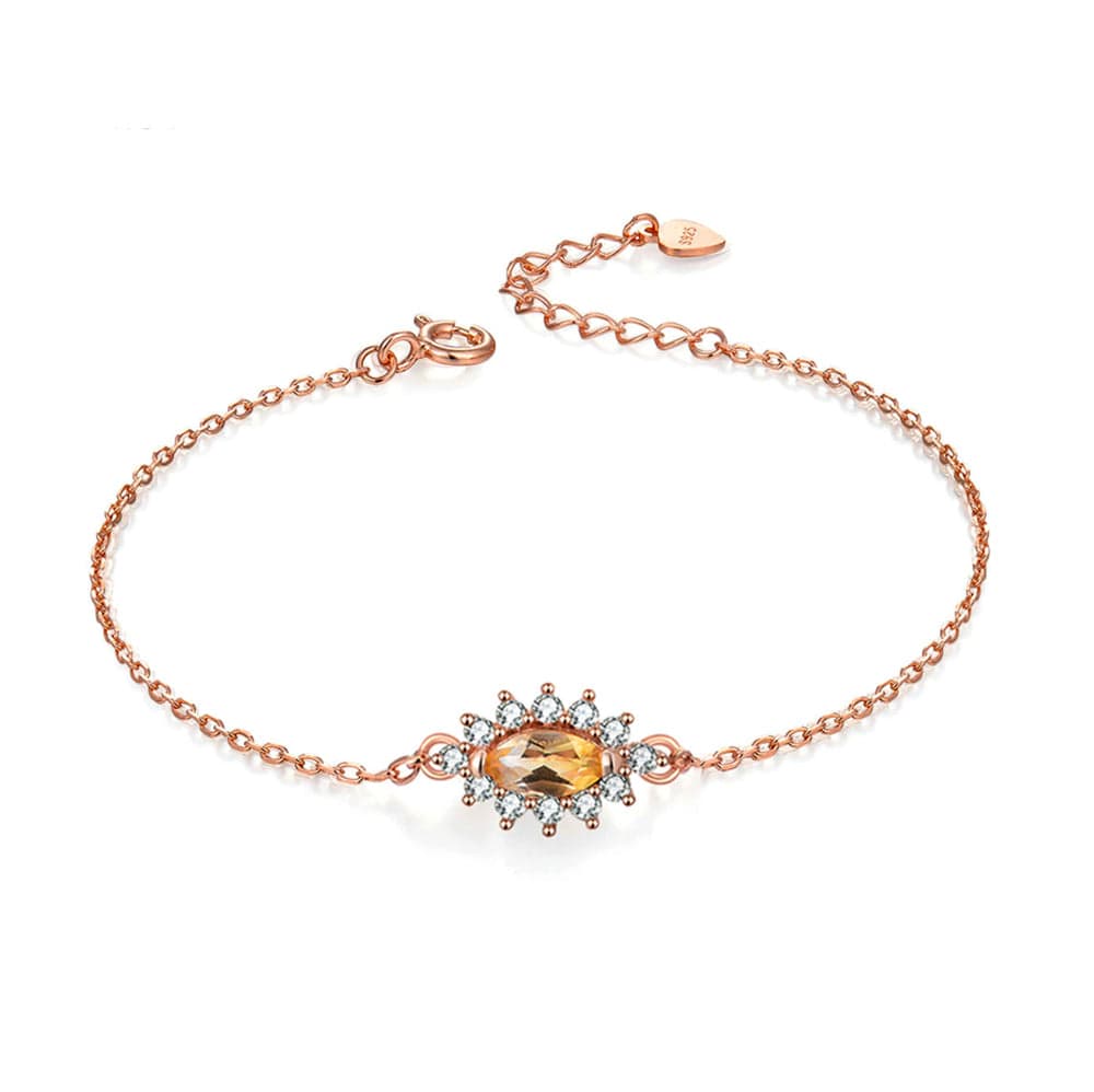 Bracelet Citrine "Elly" en Argent 925