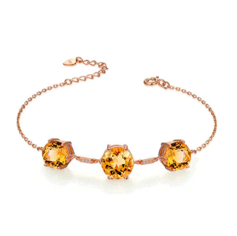Bracelet Citrine "Louison" en Argent 925