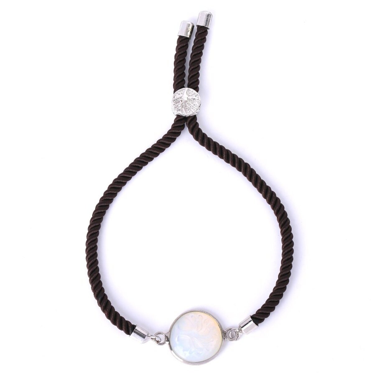 Bracelet Cordon Et Pierre Opale