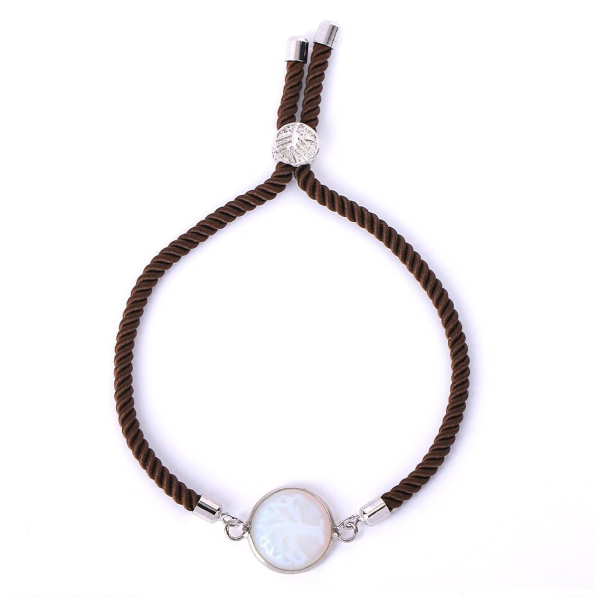 Bracelet Cordon Et Pierre Opale