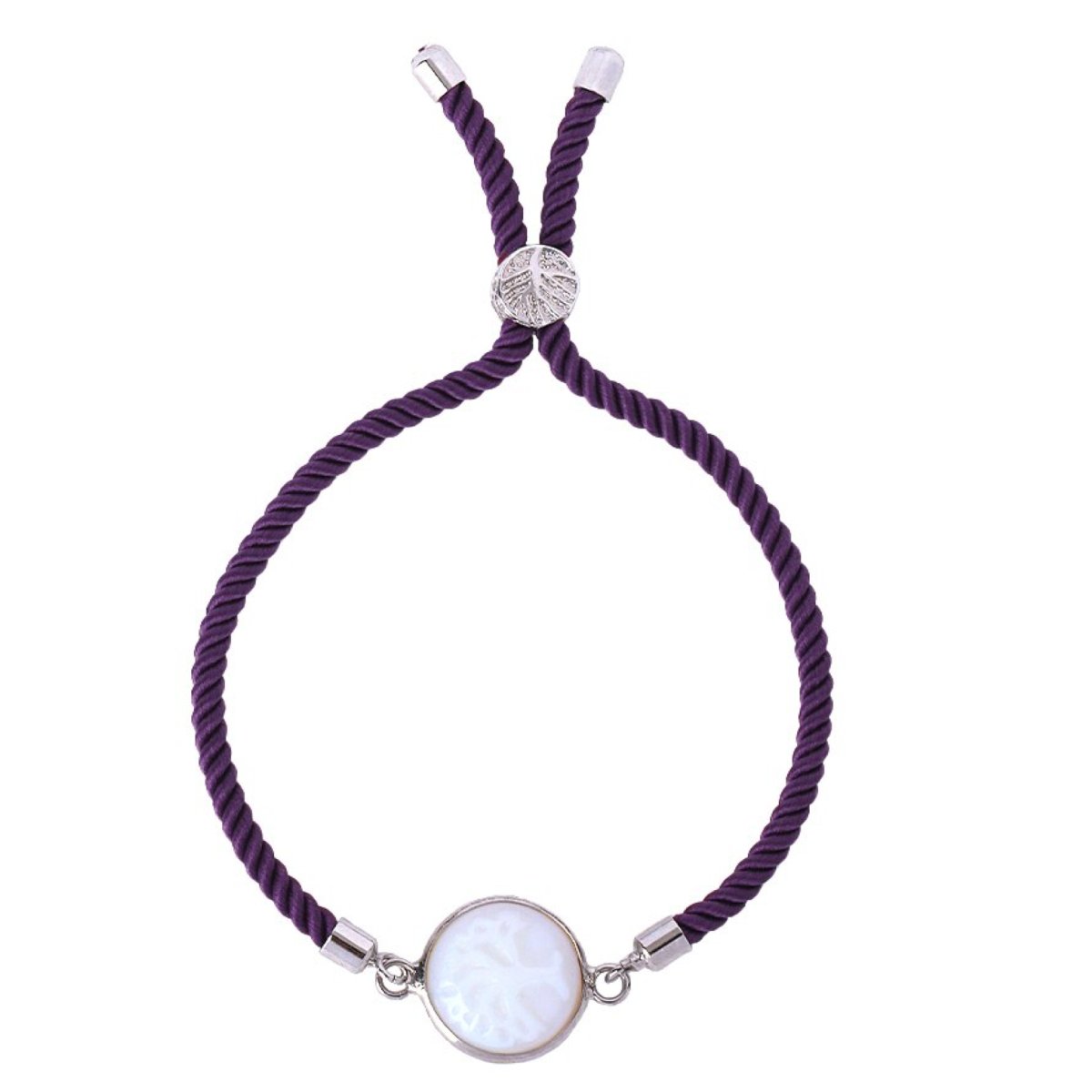 Bracelet Cordon Et Pierre Opale