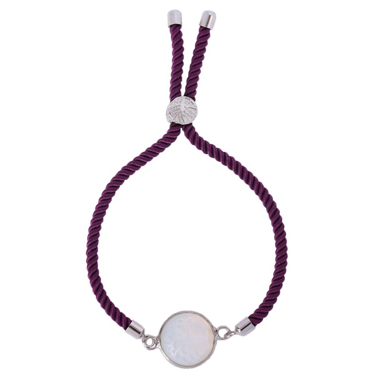 Bracelet Cordon Et Pierre Opale