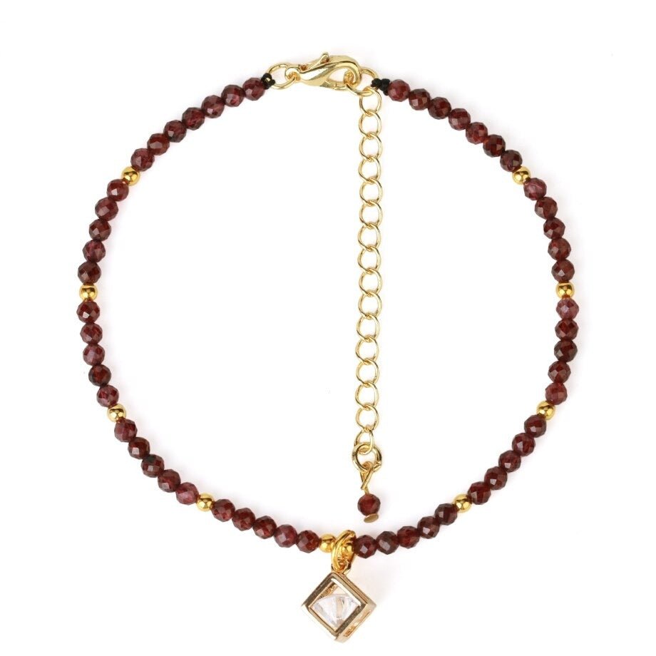 Bracelet Grenat "Agnès"