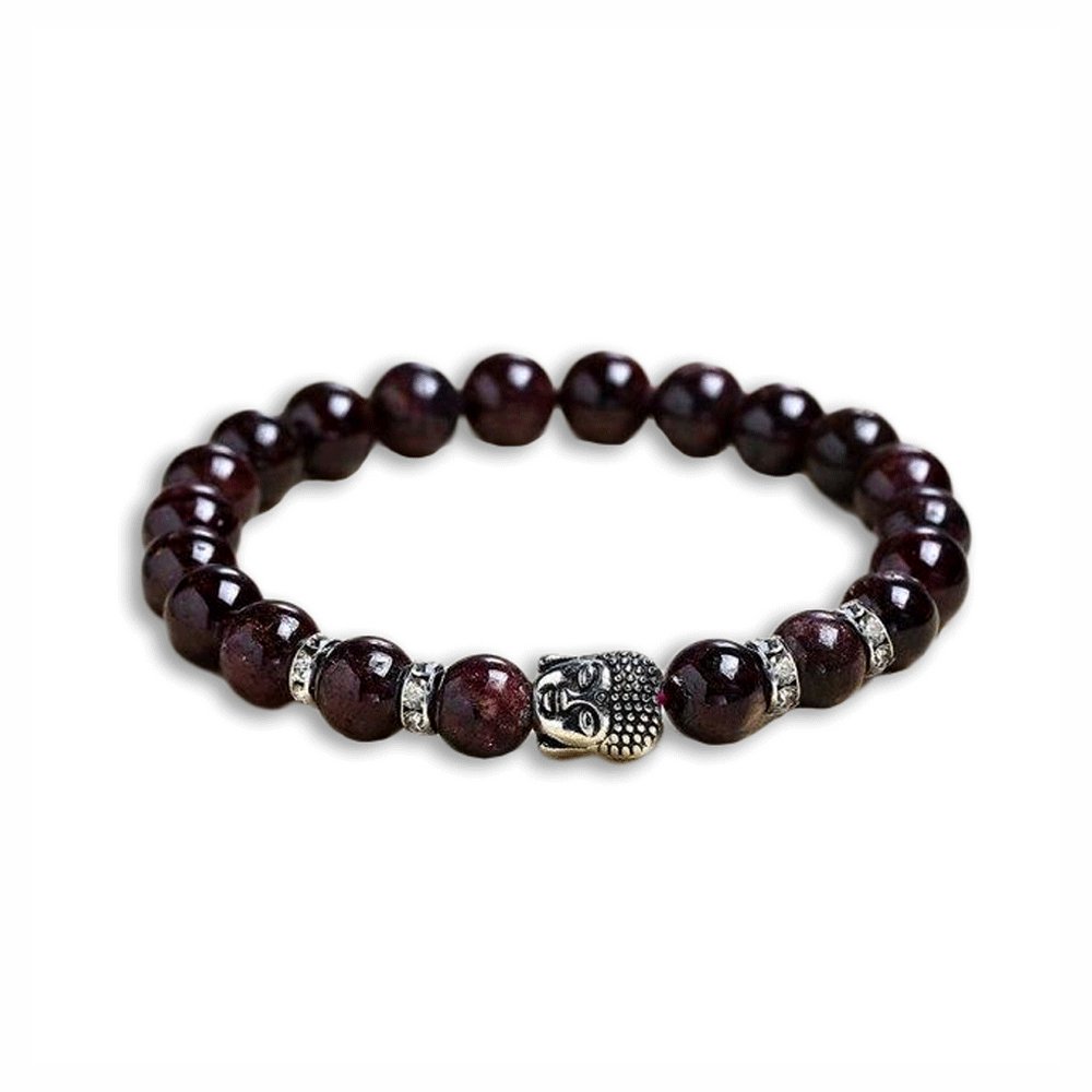 Bracelet Grenat Bouddha "Lucy"