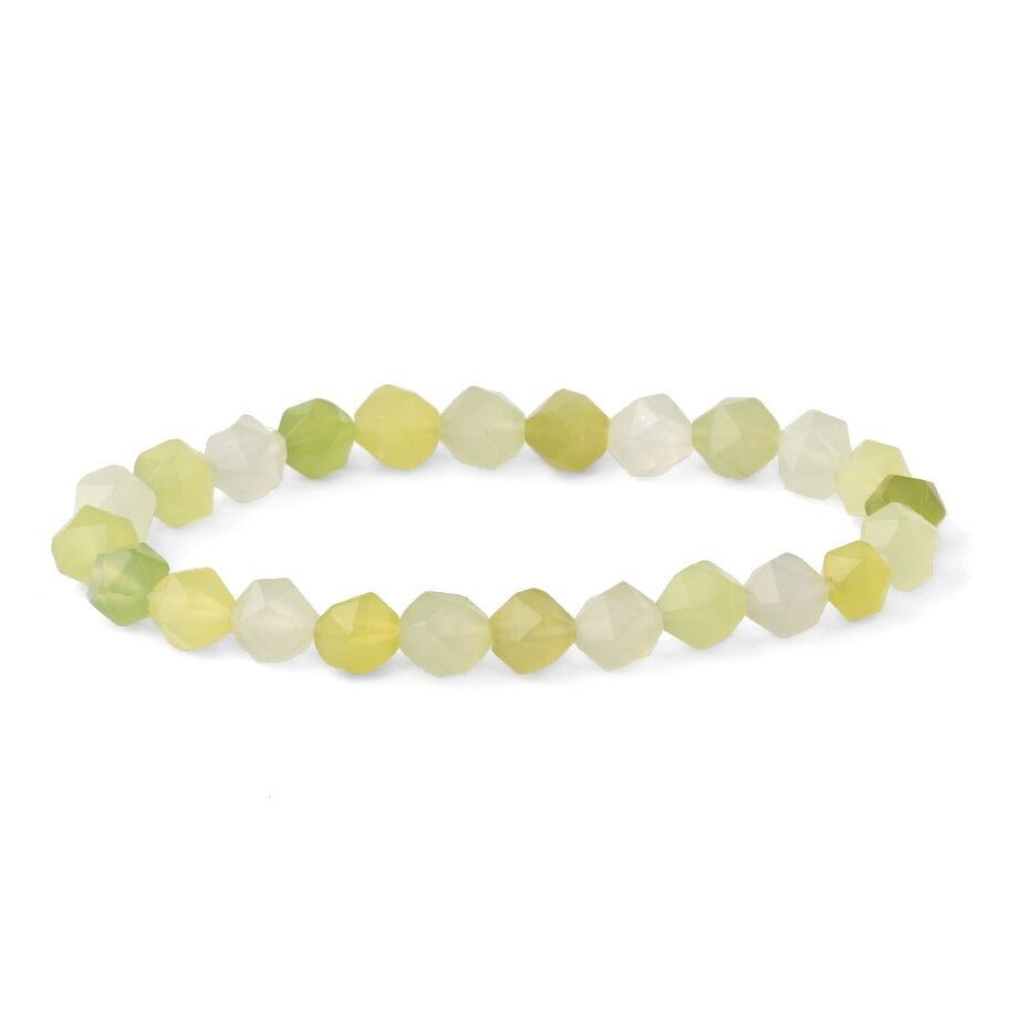 Bracelet Jade Facettes "Suzanne"