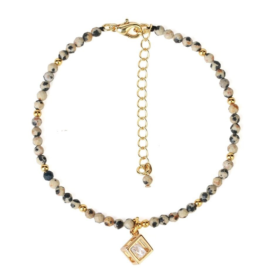 Bracelet Jaspe Dalmatien "Aline"