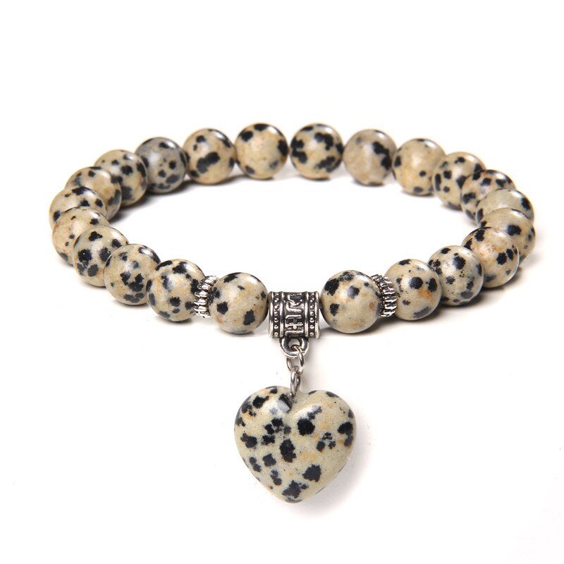 Bracelet Jaspe Dalmatien "Line"