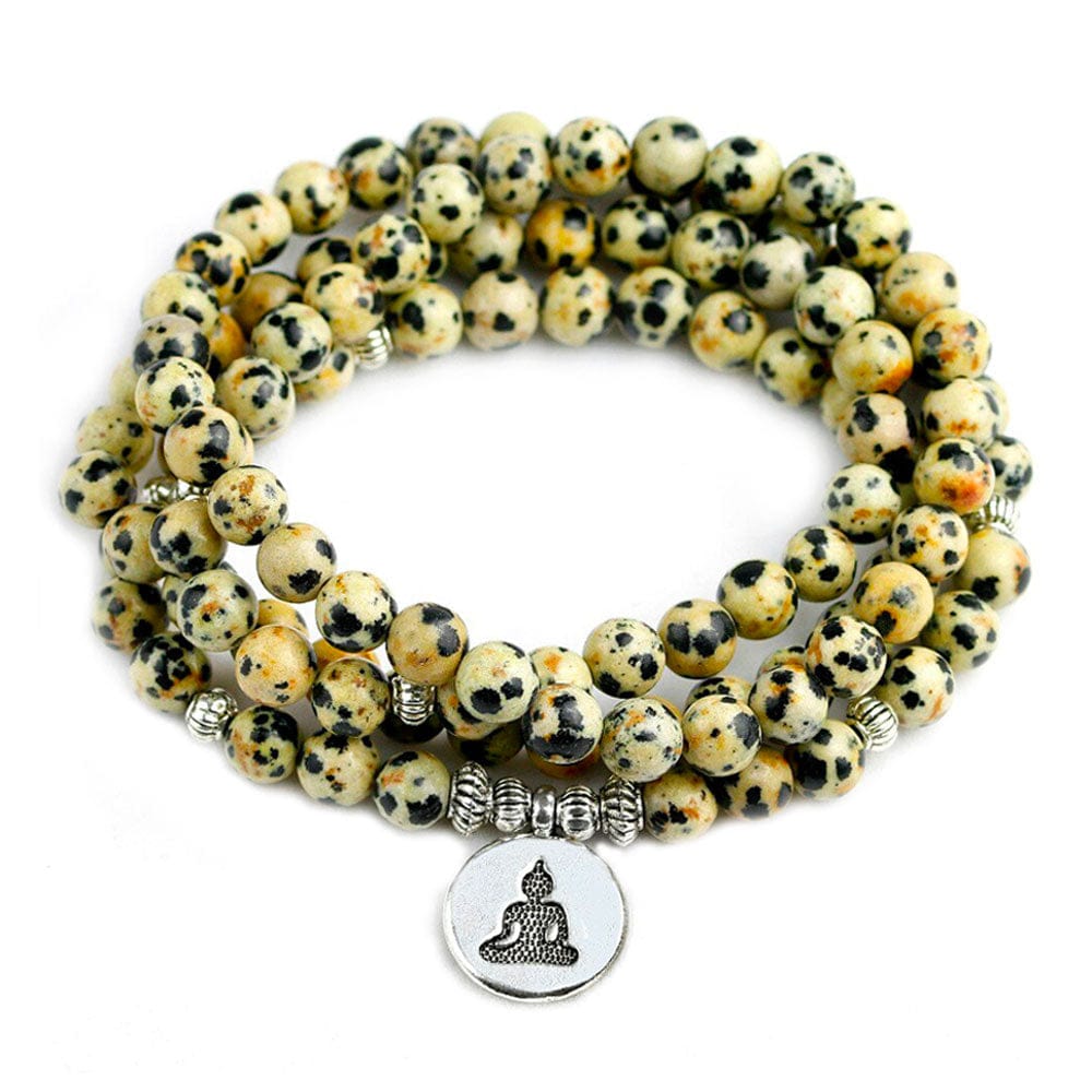 Bracelet Jaspe Dalmatien Mâlâ "Stella"