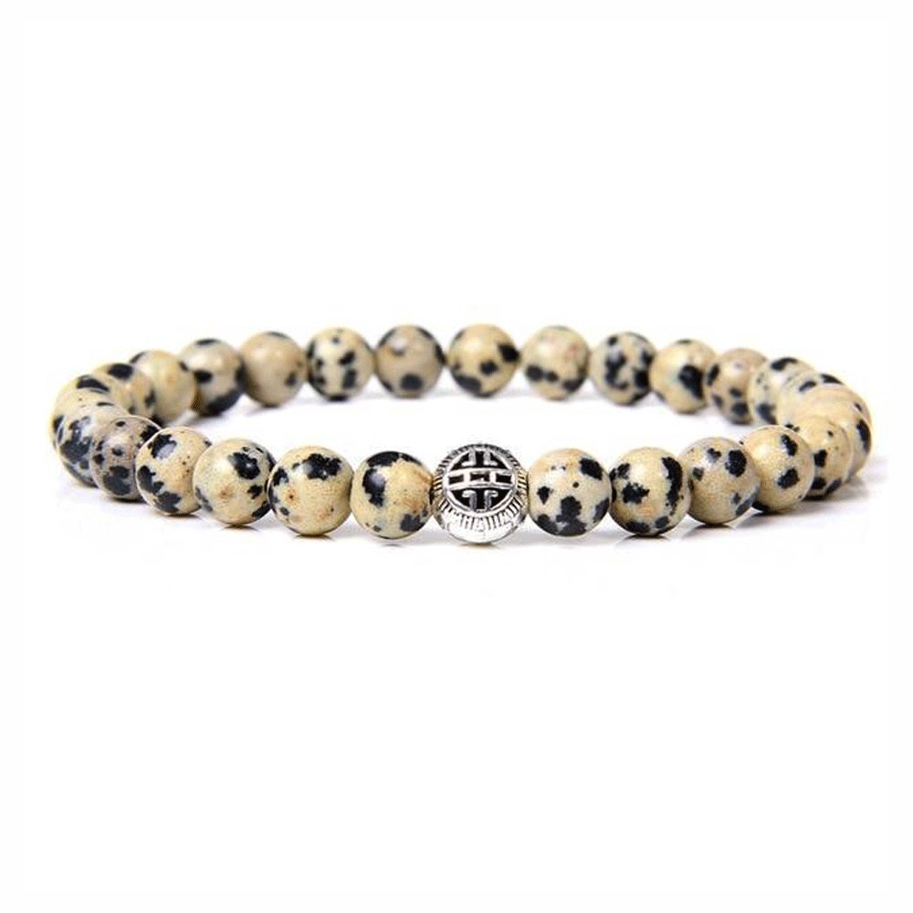 Bracelet Jaspe Dalmatien "Mia"