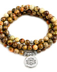 Bracelet Jaspe Kambaba Mâlâ "Rosélia"