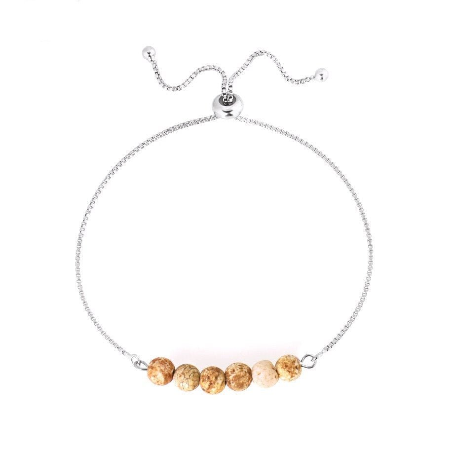 Bracelet Jaspe Paysage "Isaura"