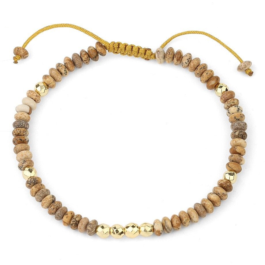Bracelet Jaspe Paysage "Sanda"