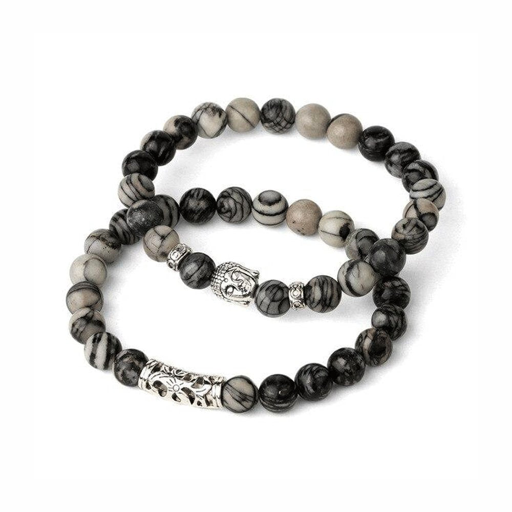 Bracelet Jaspe Picasso "Gina"