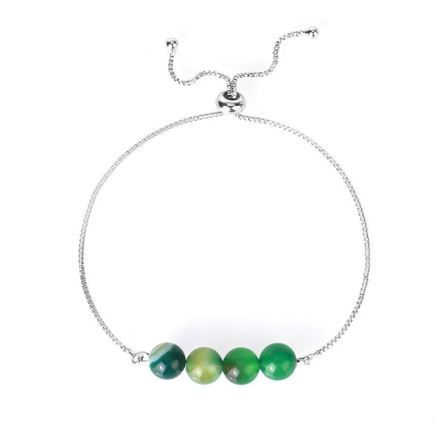 Bracelet Lithothérapie Agate "Zephyrine"