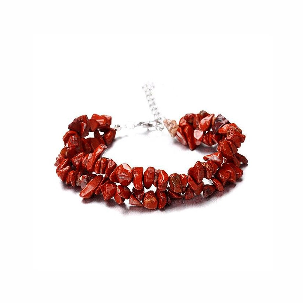Bracelet Lithothérapie Jaspe Rouge "Aria"