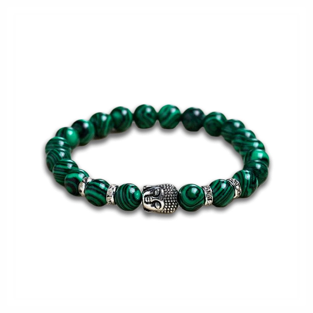 Bracelet Malachite Boudhha "Roxane"