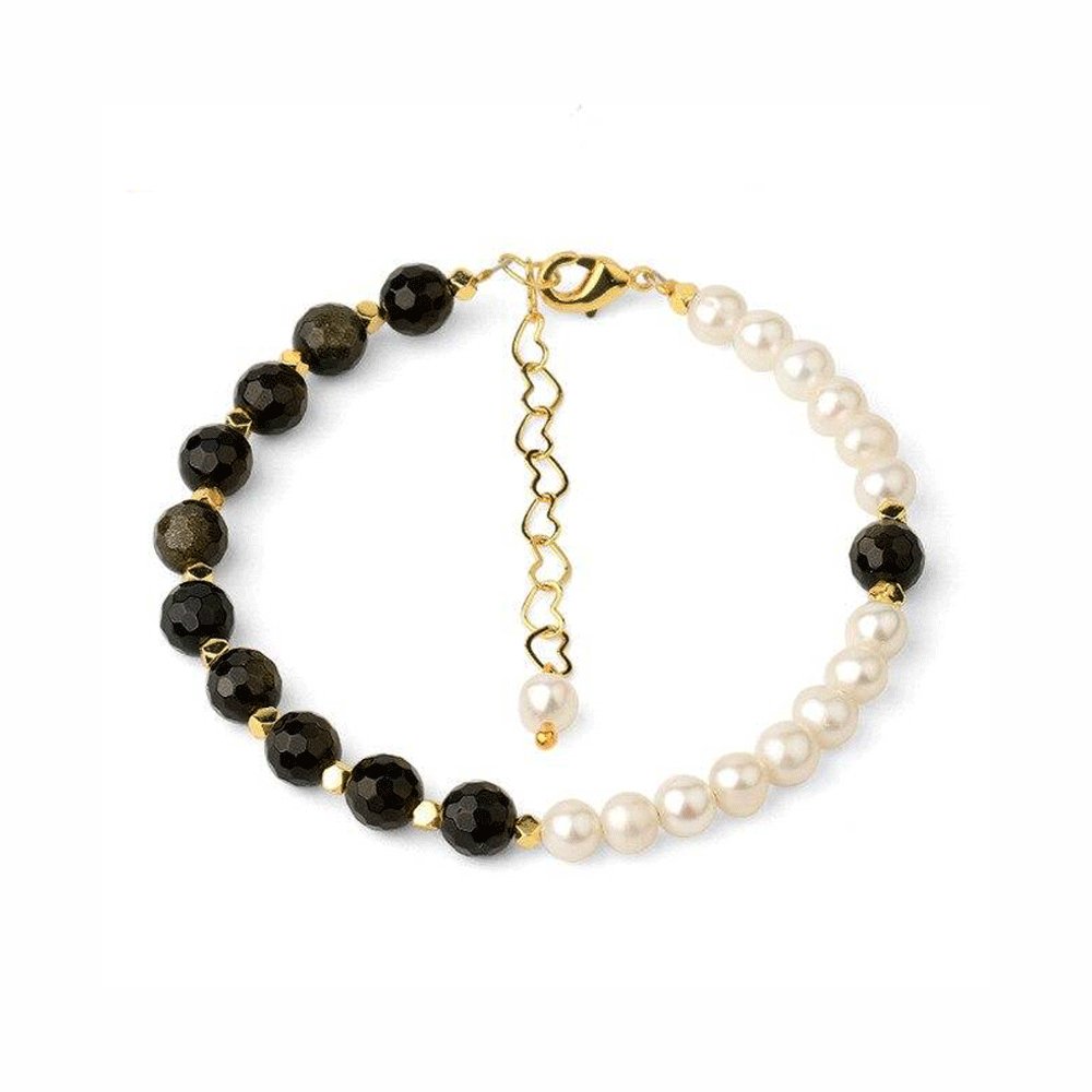 Bracelet Obsidienne "Damia"