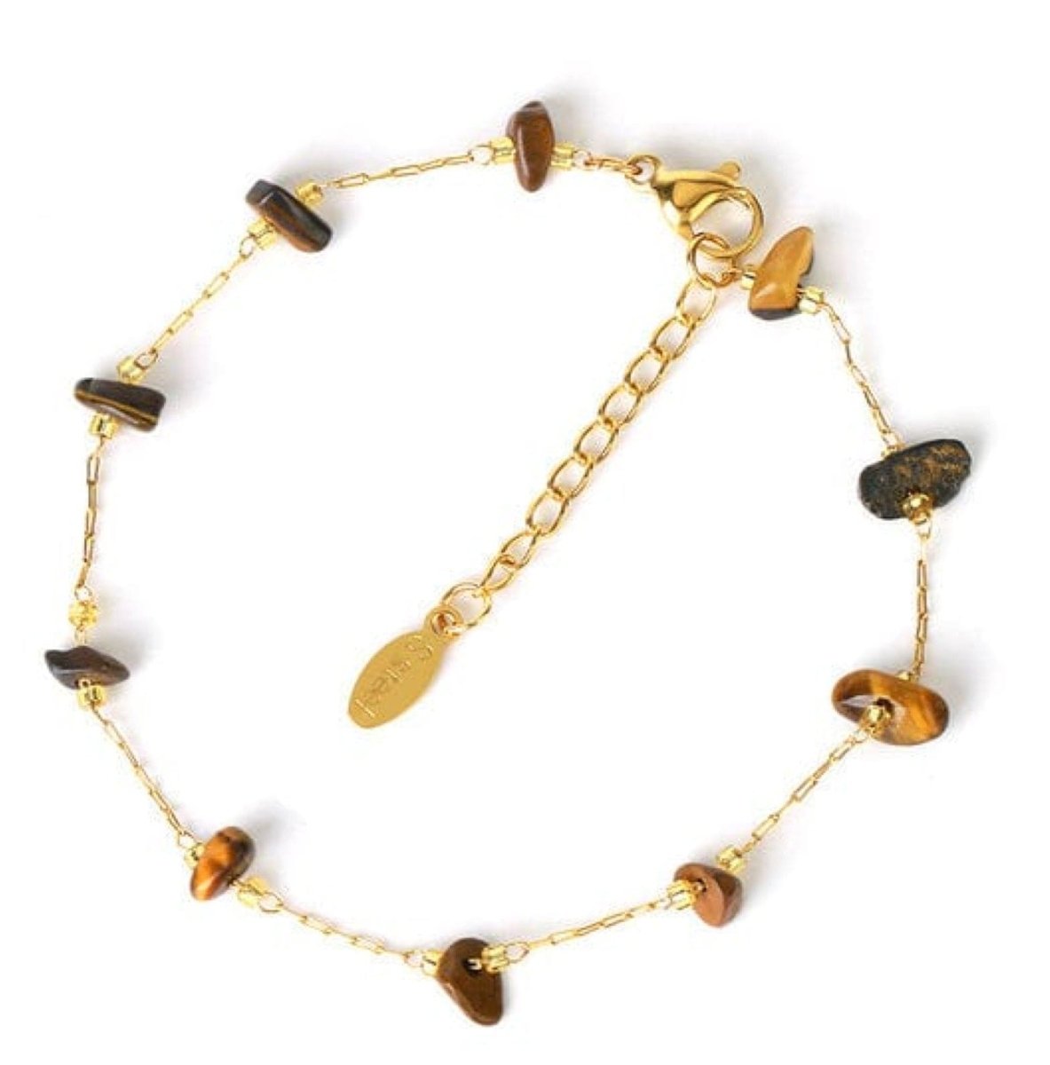 Bracelet Oeil De Tigre "Amy" en Acier